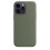 Coque en silicone olive pour iPhone 14 Pro avec MagSafe 1