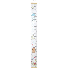 Lengtemeter wandkaart voor kinderen met een schattig patroon