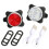 USB oplaadbare mountainbikelamp wit rood 1