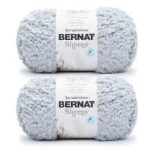 Bernat Sheepy #6 Superdik nylongaren, Baa Baa Blauw 8,8 oz/250 g, 149 yards (2-pack)