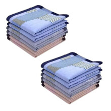 Men's Cotton Pocket Squares 12 pcs