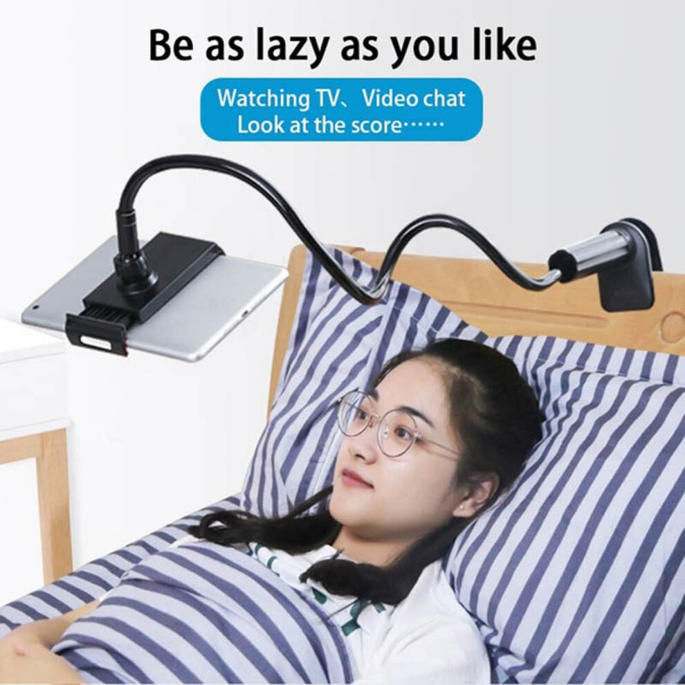 Phone Stand With 360 Rotation And Flexible Arms (Black) Black 959110216378