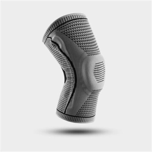 Compression knee sleeve brace gray medium 1