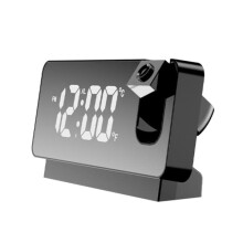 IC Projection Alarm Clock Digital Black