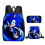 Batoh SONIC ve stylu anime, 3dílný 1