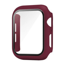 Gloine Tempered + Cás le haghaidh comhoiriúnach le Apple Watch 46mm44mm45mm41mm40mm, Cosantóir Scáileáin do iWatch Series10 9 8 7 6SE5, 18Fíon