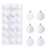 White Christmas Ball Ornaments 36 pcs 6 styles 5