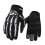 Herrecykelhandsker i polyester med skeletdesign til hele fingrene 1