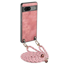 Étui de téléphone vintage en cuir avec bandoulière pour Google
