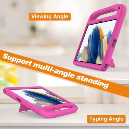 Samsung Galaxy Tab A9+ shockproof case with holder rose red 2