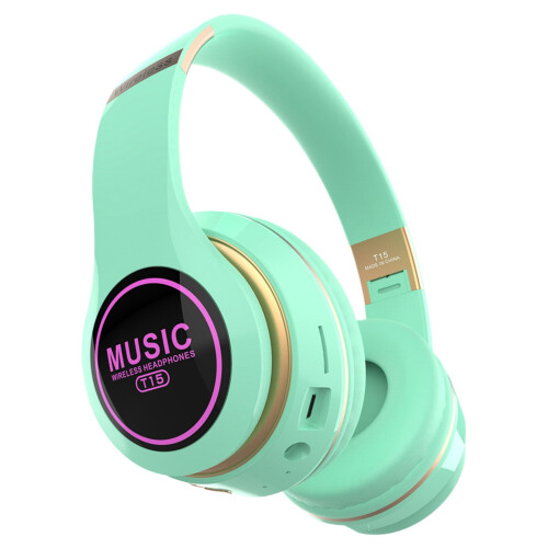 Casque Bluetooth supra-auriculaire avec microphone noir 1