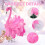 Flamingo Christmas Tree Topper Pink Feather 1pc 3