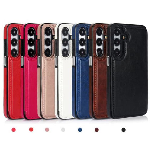 Stylish Wallet Case for A15 4G/5G Red 1