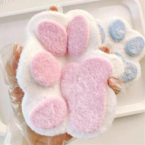 Handmade Taba Squishy Big Cat Pink Giant Paw 1pc