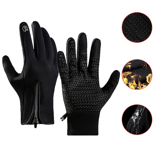 Herre vinterhandsker med touchscreen, ekstra store termofunktion