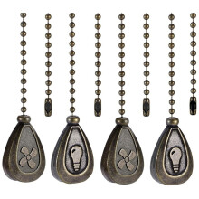 Bronzed Ceiling Fan Pull Chain Extension 4 Pack