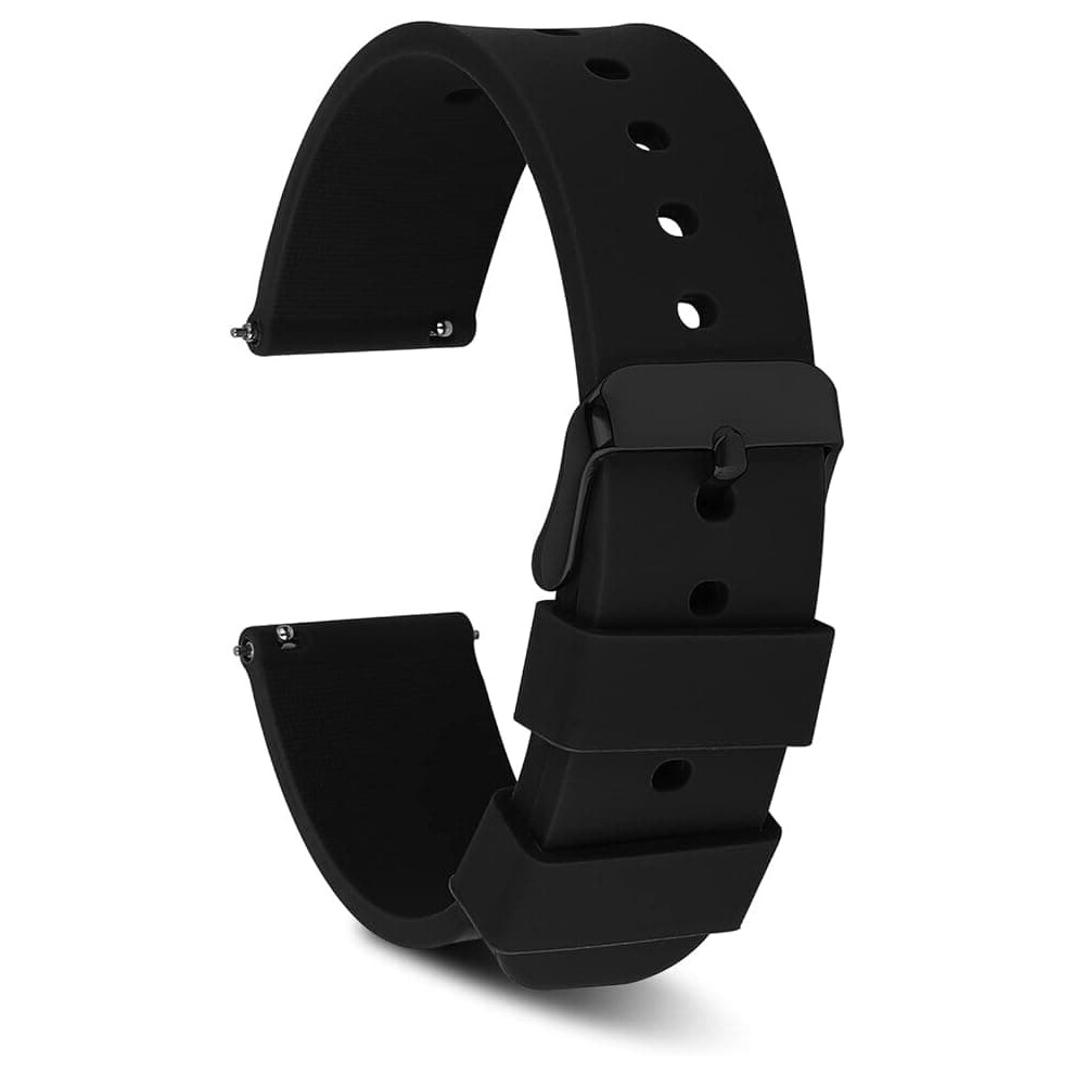 Silicone Watch Strap 22Mm With Stainless Steel Clasp 962029724445