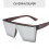 Vintage Oversized Square Sonnenbrille, Unisex, einteilige Gläser 1