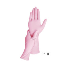 Luvas de nitrilo resistentes à água e a produtos químicos.