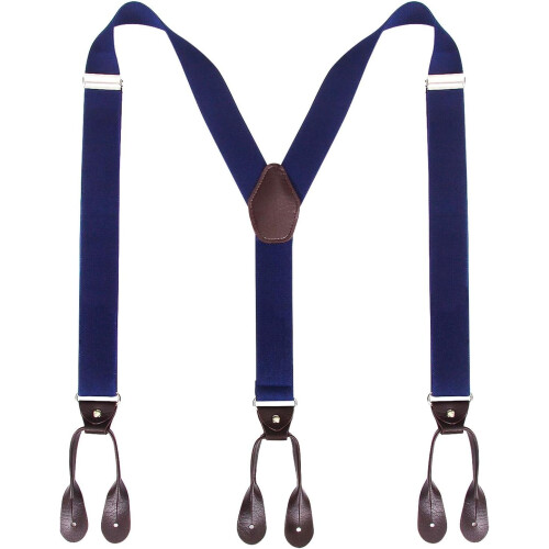 Herreseler med knap, Y-formet, 3,7 cm brede