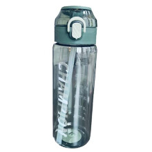 Straw Water Bottle Portable Sports Cup 800ml