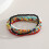 Bohemian bead bracelet for women stretchable stackable 4