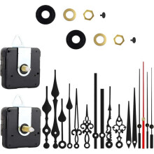 Silent Quartz Clock Movement 2-Pack