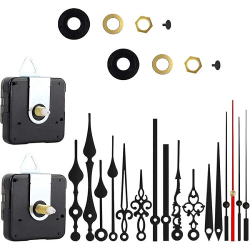 Silent Quartz Clock Movement 2-Pack