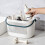 Panier de douche en plastique bleu avec poignées (1 pièce) 1