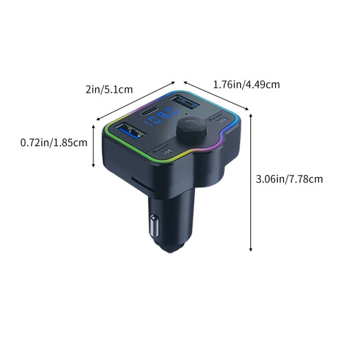 Car MP3 Player with Bluetooth USB TF QC3.0 Charging 2