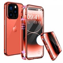 Magnetic Double Case for iPhone 14 Pro Max Red