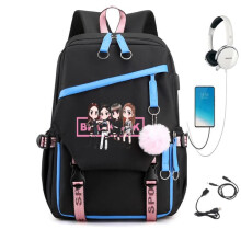 BLACKPINK ryggsekk blå dansende design 1 stk