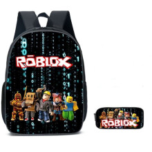 Roblox ryggsekk skolesekk sett 2 deler svart