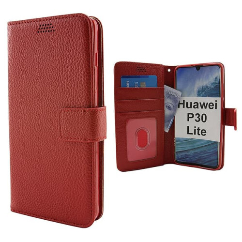 Huawei P30 Lite red stand case wallet