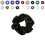 Hårband i satin, svart, 9 cm 1