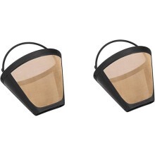 Filtre à café doré pour cafetière Cuisinart 6-12 tasses, filtre permanent