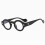 Blue Light Blocking Round Reading Glasses Retro Black 1