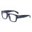 Lesebrille mit Blaulichtfilter, quadratischer Rahmen, transparent 1