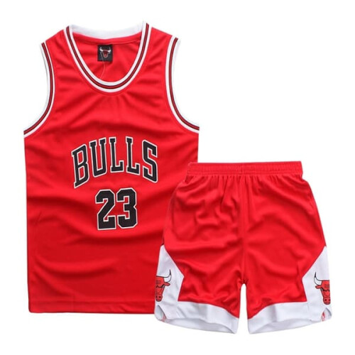 Michael Jordan baskettröja Chicago Bulls röd