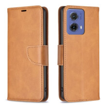 Motorola Moto G85 flip case lambskin texture yellow