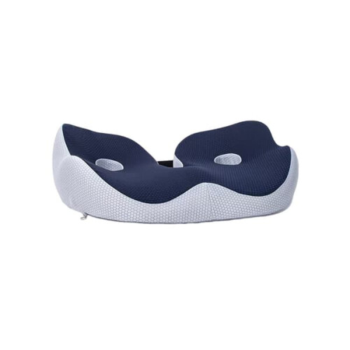 Memory Foam Seat Cushion Ergonomic Navy Blue