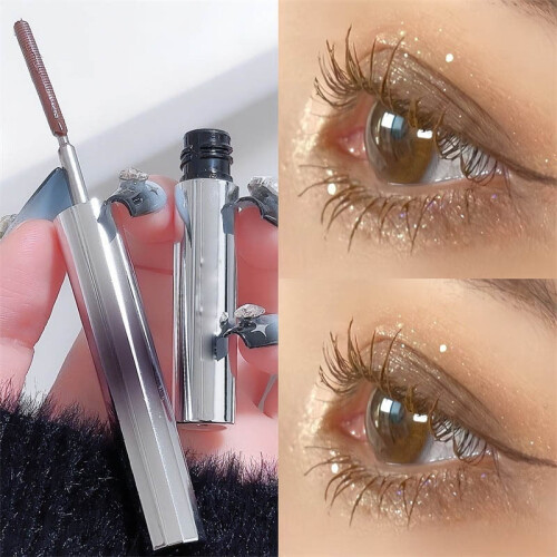 Μάσκαρα Iron Wand Αδιάβροχη Σωλήνας 3D Curling Μαύρο Καφέ
