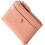 Damen-Geldbörse mit Steinmuster, rosa, dünnes Kartenetui 1