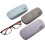 Hard Shell Glasses Case Linen Fabric Set of 3 2