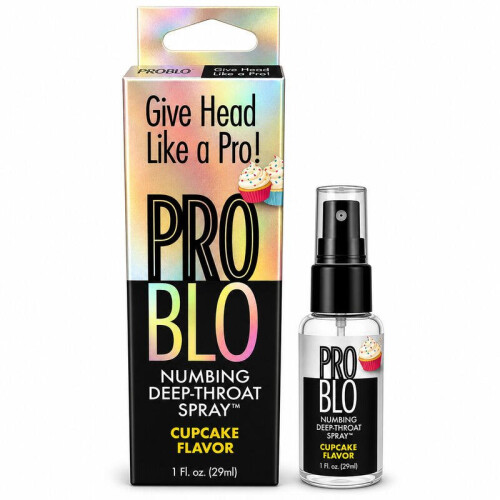 Doc Johnson Pro Blo Numbing Deep Throat Spray – Cupcake – 1oz Bottle