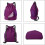 Waterproof Drawstring Gym Bag Purple Large PE 5