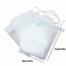 Sachets à épices réutilisables en tissu non tissé avec cordon de serrage (200 pièces)