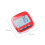 Electronic Pedometer Large Screen Red Plastic 1 pc 6