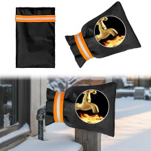 Outdoor Faucet Cover Winter Freeze Protector Black 5.5x7.4