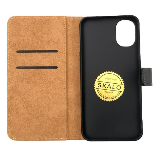 Nothing Phone (1) wallet case genuine leather red 2